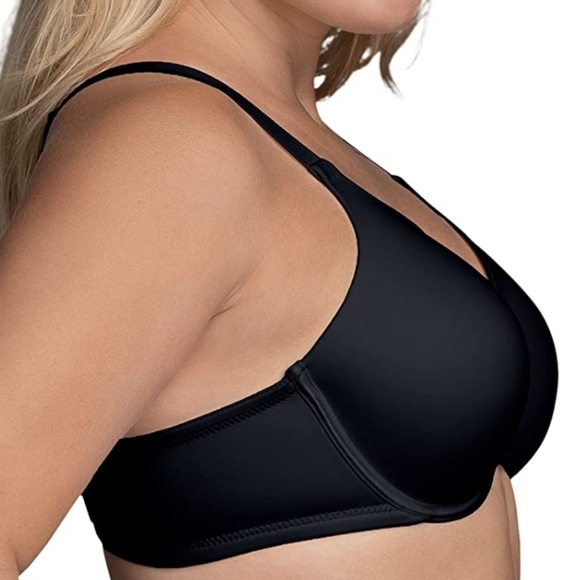 Vanity Fair Full Figure Beauty Back Smoothing Underwire Bra Black, 42G 76380 - Picture 2 of 11